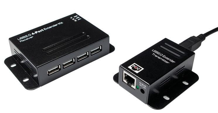 Extender USB su Cavo Cat.5/5e/6 fino a 50m con Hub 4 Porte LOGILINK - immagine 3