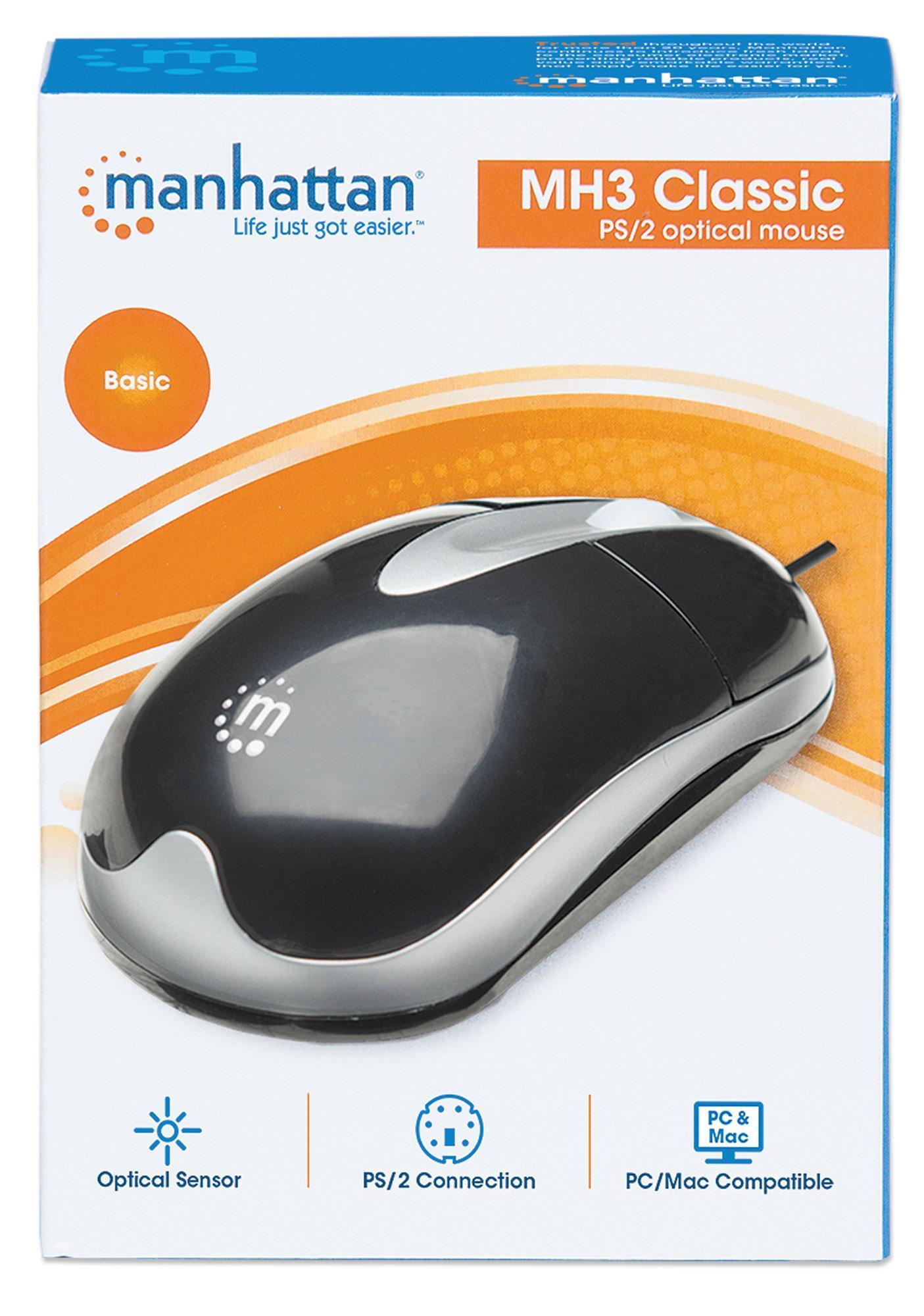 Mouse Ottico Classico PS2 MH3 MANHATTAN - immagine 7