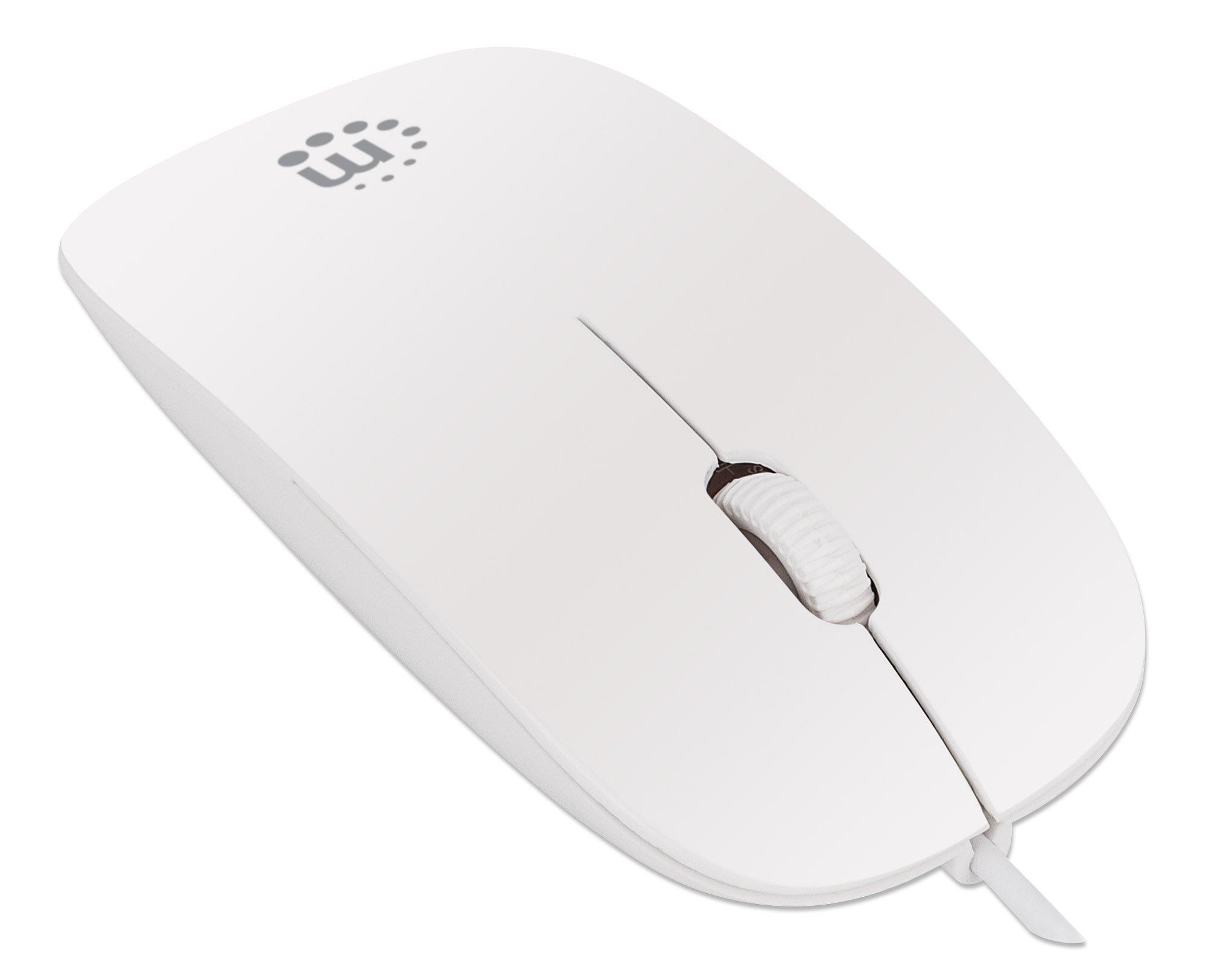 Mini Mouse Ottico Bianco con Cavo 1,2m MANHATTAN - immagine 4