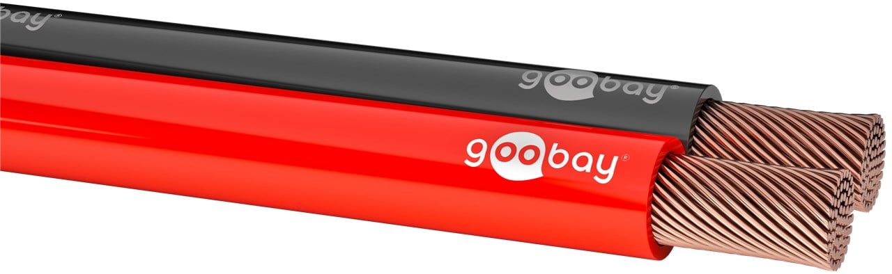 Cavo Audio Rosso/Nero 0,75 mm² - 100mt: qualità per diffusori GOOBAY - immagine 4