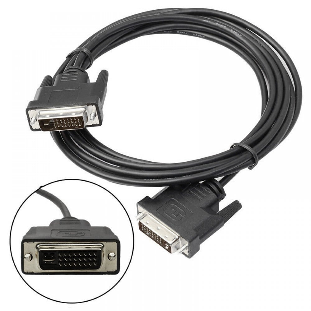 Cavo Monitor DVI Analogico digitale M/M Dual Link 1,8 mt (DVI-I) TECHLY - immagine 4