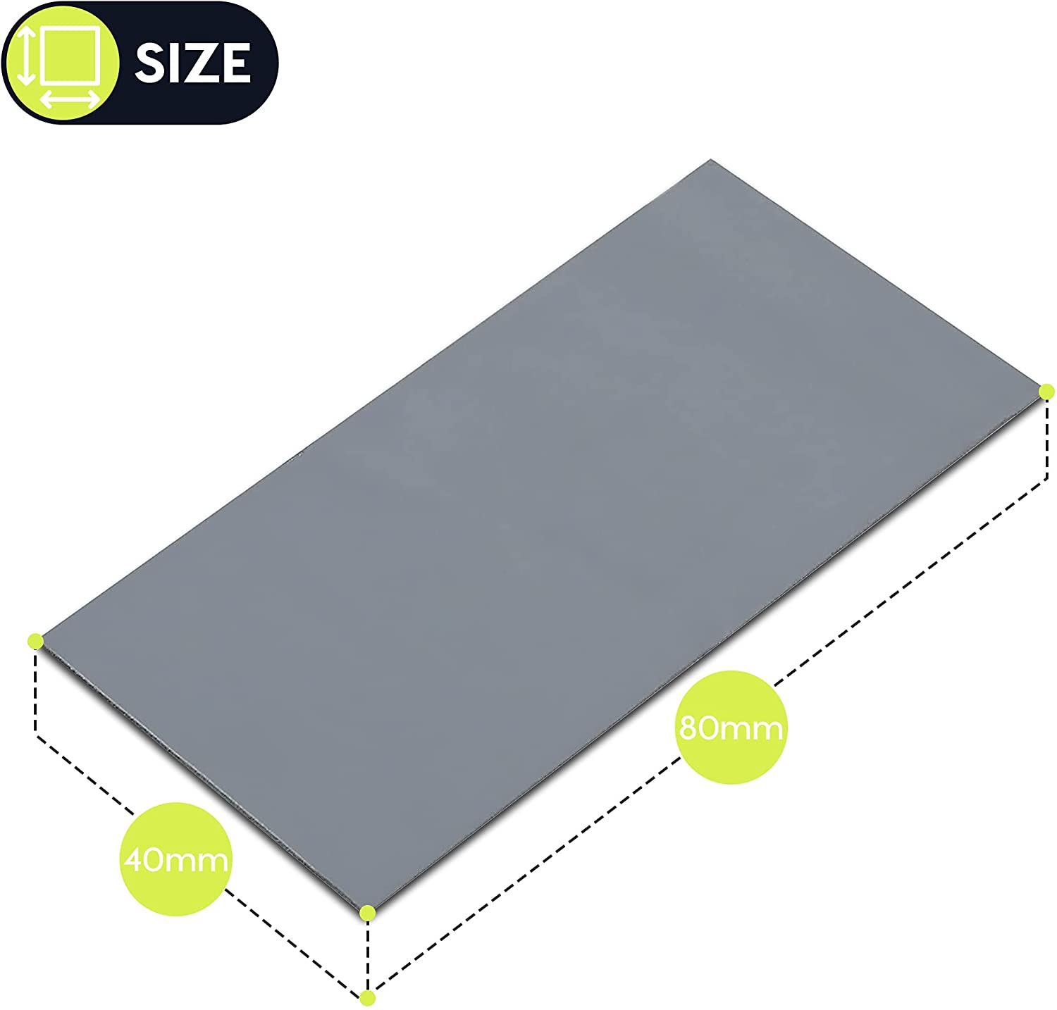 Gomma Termoconduttiva 80x40x0.5 mm, TP-GP01-A GELID SOLUTIONS - immagine 4