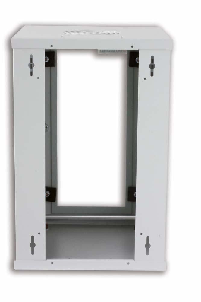 Armadio Rack 10'' a muro 9 unità Grigio prof. 300 mm TECHLY PROFESSIONAL - immagine 4