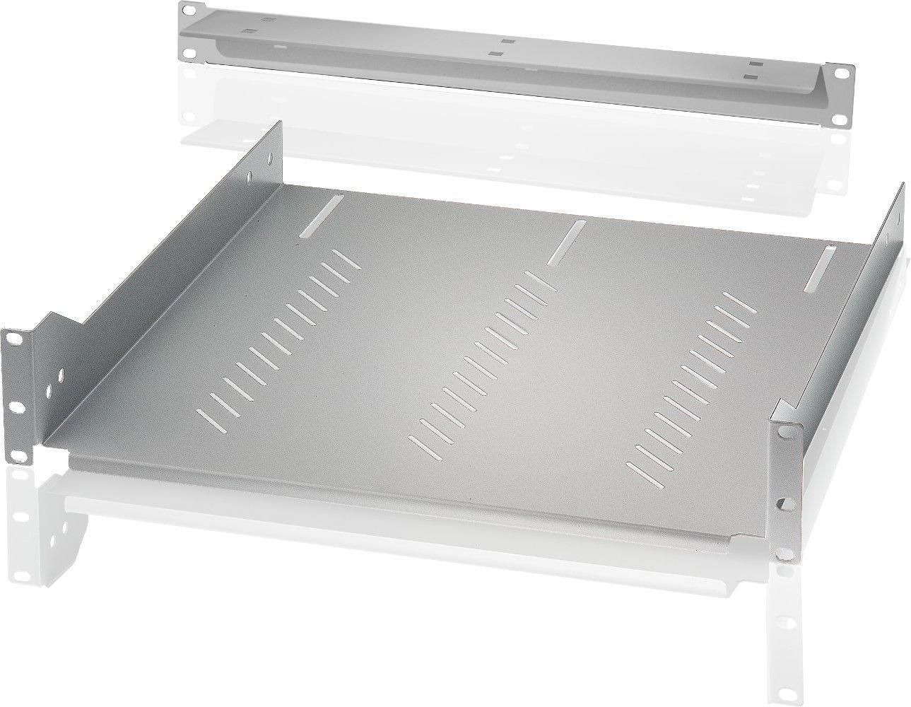 Mensola Rack 19'' 600mm 2U Nera - Design Pratico INTELLINET - immagine 4