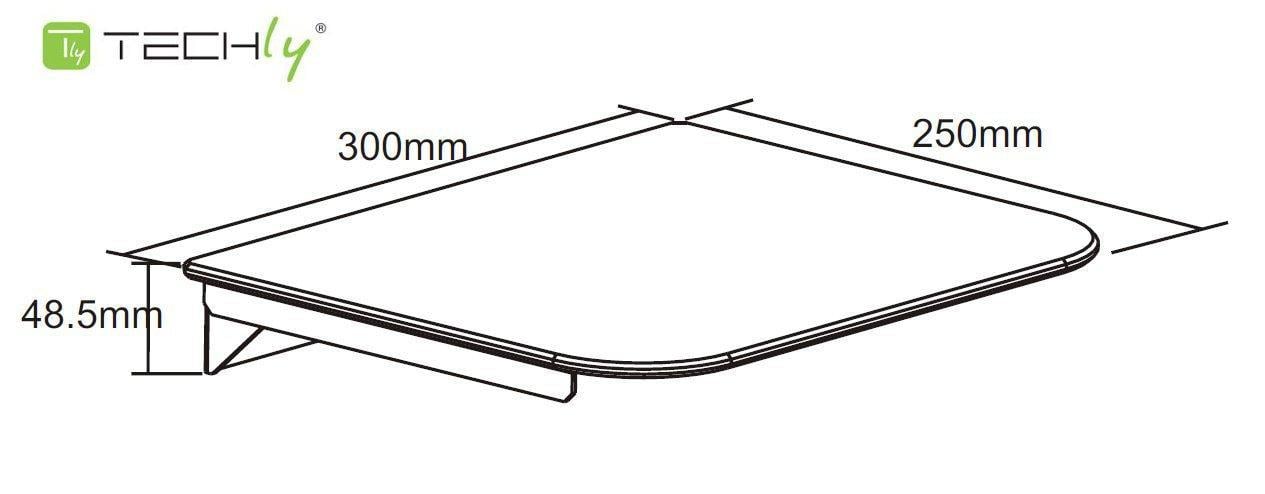 Mensola da Parete per Apparecchi Audio-Video TECHLY - immagine 4