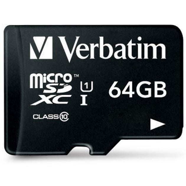 Memoria Micro SDXC 64 Gb con Adattatore - Classe 10 VERBATIM - immagine 4