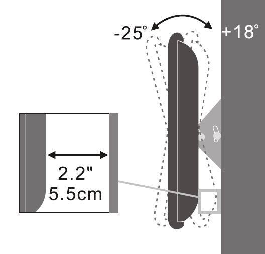 Supporto a muro per TV LED LCD 13''-31'' inclinabile TECHLY - immagine 4