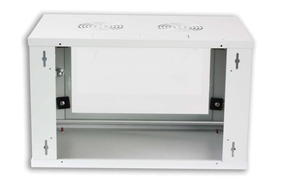 Armadio Rack 19'' a muro 10U Grigio Prof. 400 - Montaggio incluso INTELLINET - immagine 4
