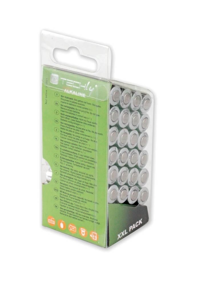 Multipack 24 Batterie High Power Mini Stilo AAA Alcaline LR03 1,5V TECHLY - immagine 4