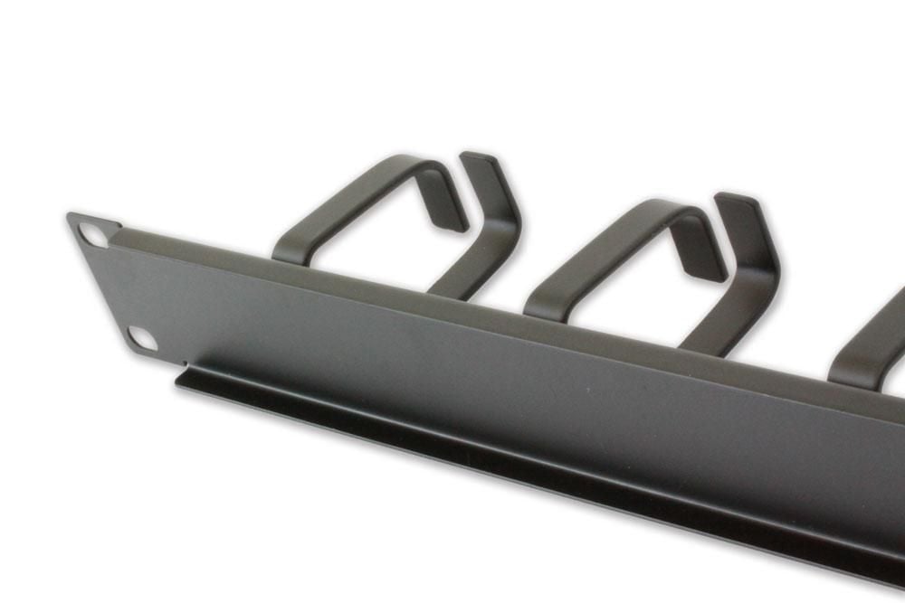 Pannello Passacavi 5 Anelli Senza Fori 1U Nero TECHLY PROFESSIONAL - immagine 4
