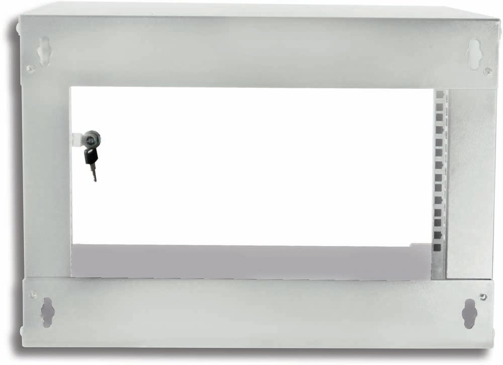 Armadio Rack 19'' a Muro 6U prof. 450 Grigio Assemblato TECHLY PROFESSIONAL - immagine 4