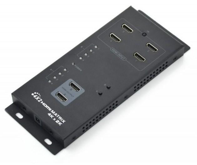 Matrix HDMI 4 IN 2 OUT 4K UHD 3D TECHLY - immagine 3