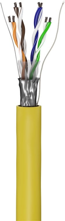 Cavo Cat.5E Giallo Flessibile 100m - Matassa F/UTPCCA GOOBAY - immagine 3