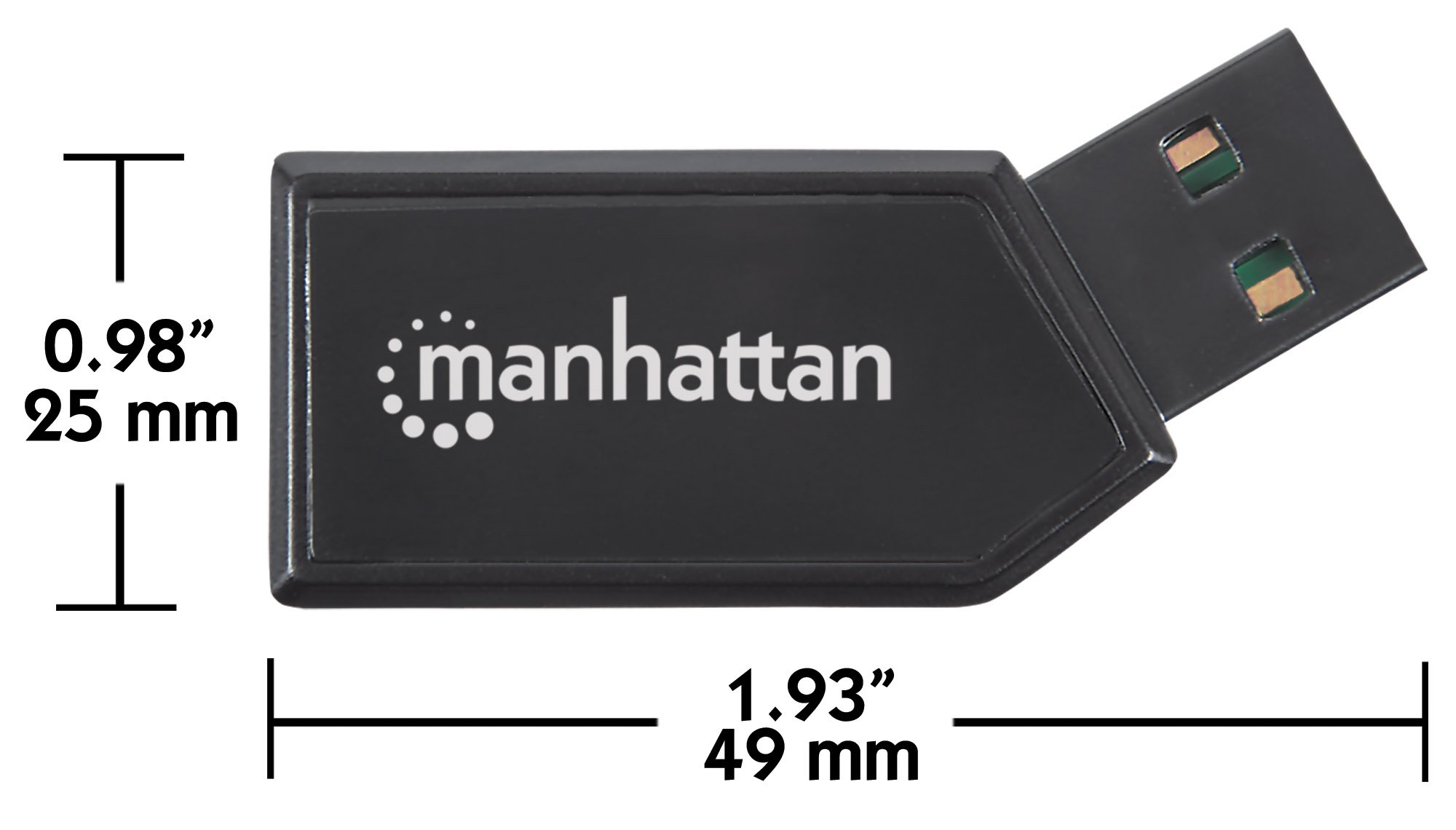 Mini Card Reader USB 2.0: il tuo compagno di memoria MANHATTAN - immagine 4