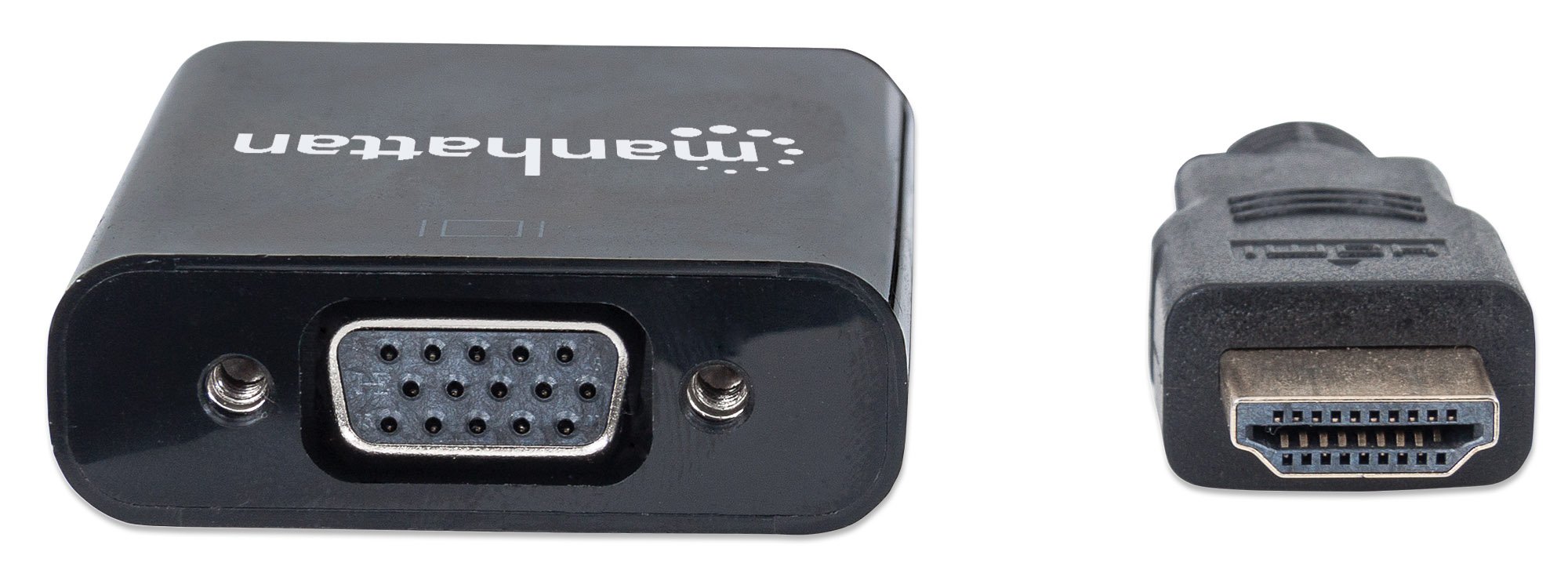 Cavo Convertitore HDMI a VGA con MicroUsb 30cm Nero MANHATTAN - immagine 4