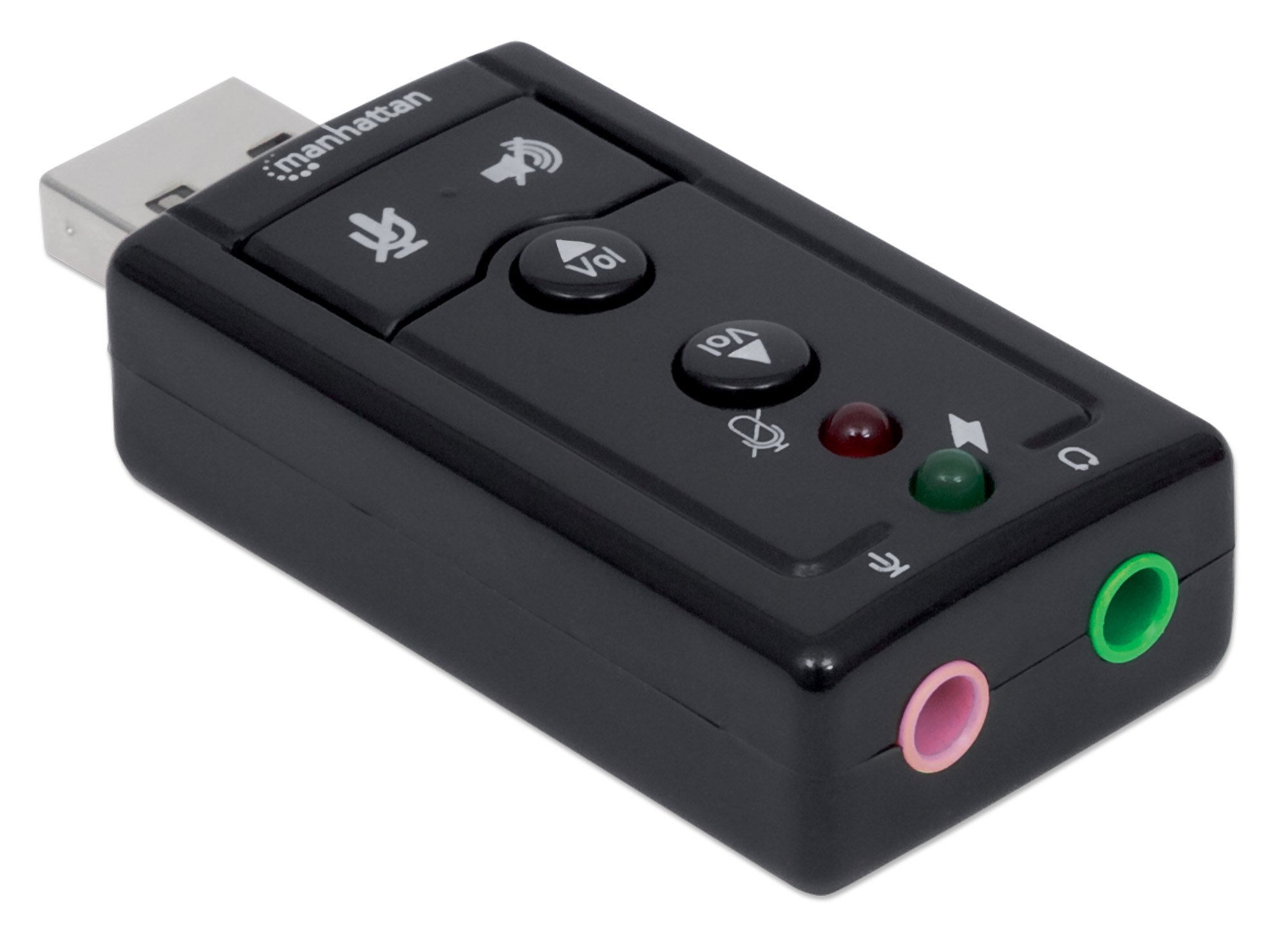 "Scheda Audio USB 2.0: Audio Stereo Virtuale 7.1" MANHATTAN - immagine 3