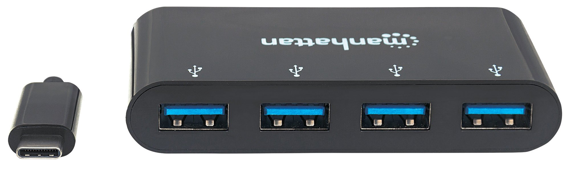 Hub USB-C™ 3.1 SuperSpeed 4 Porte USB-A 3.0 Femmina Nero MANHATTAN - immagine 4