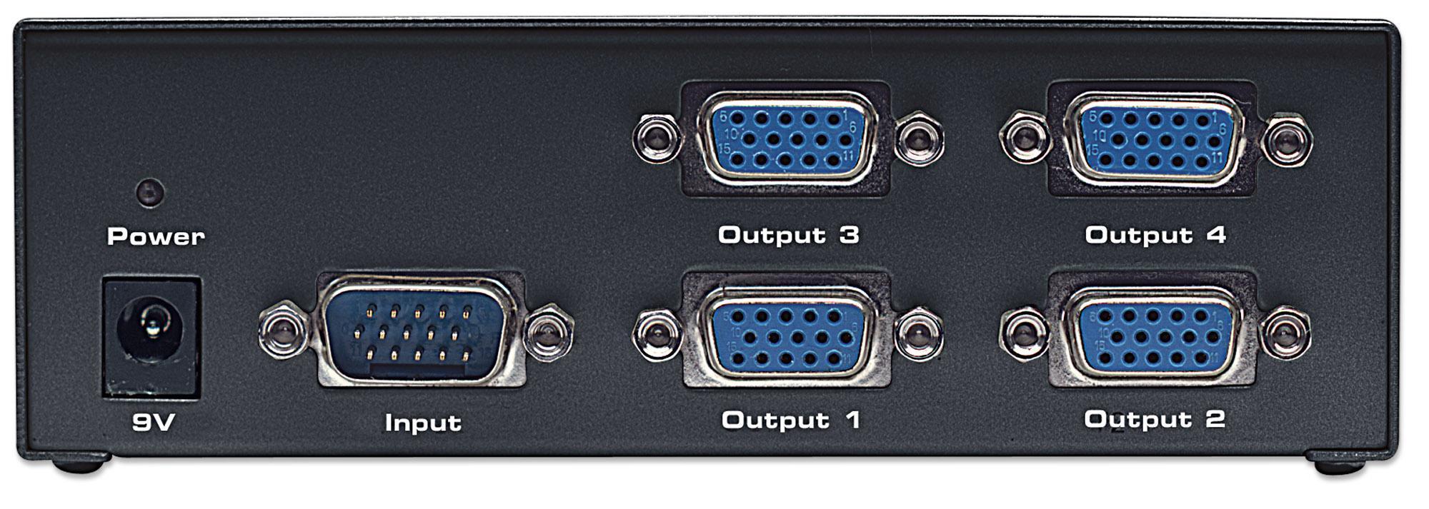 Splitter VGA Pro: 4 vie, 350 MHz MANHATTAN - immagine 3