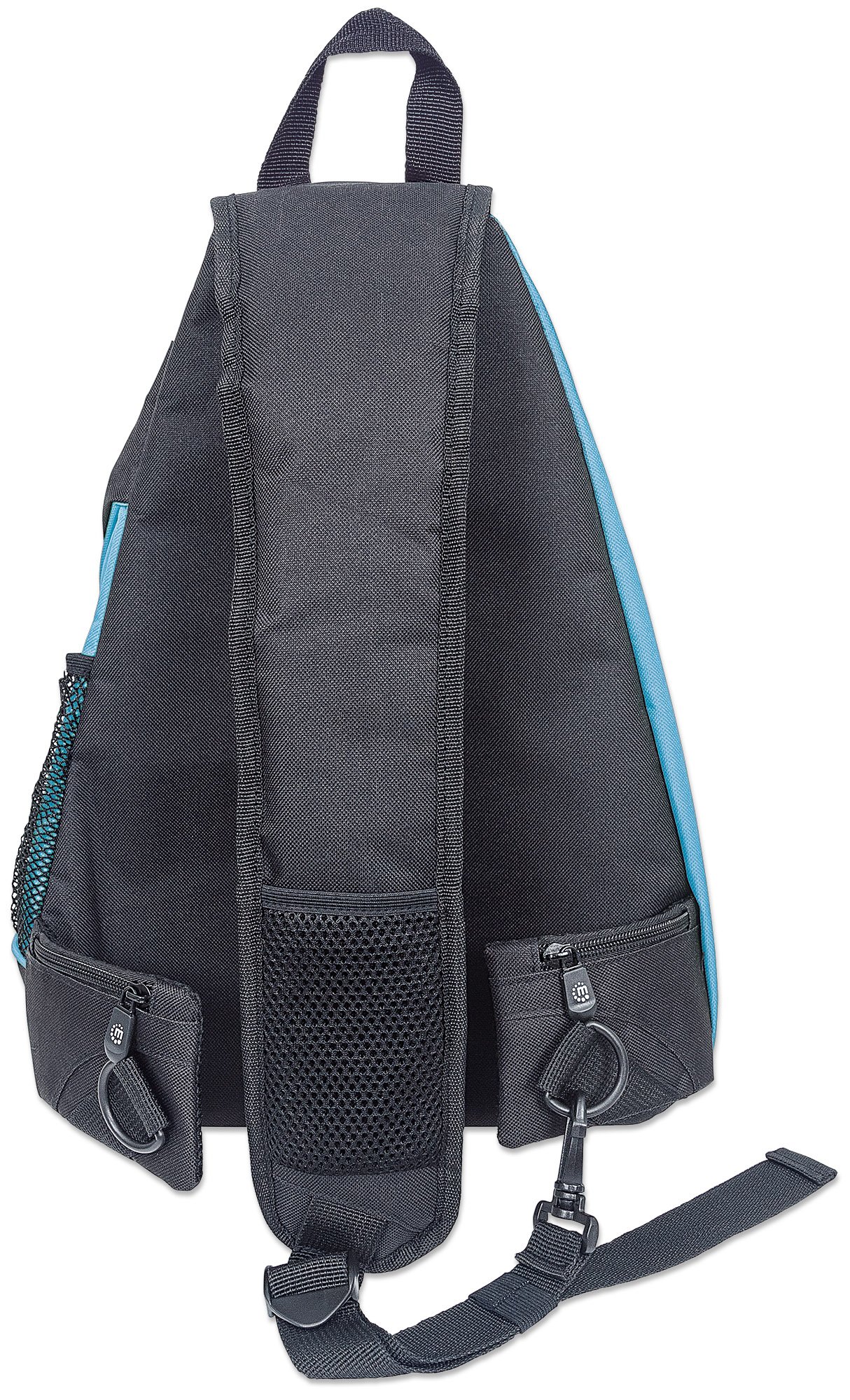 Zainetto Monospalla per Tablet e Ultrabook fino a 12'' Nero/Azzurro MANHATTAN - immagine 4