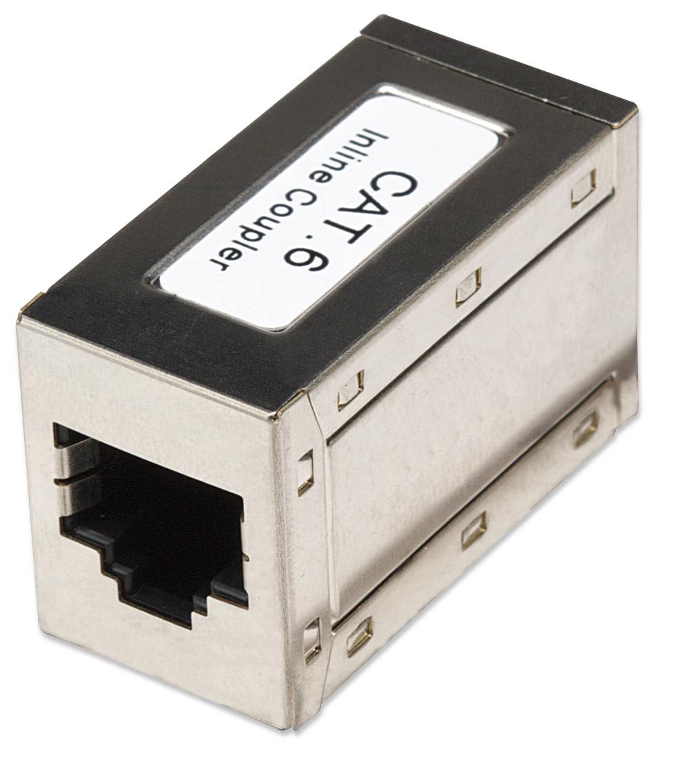 Accoppiatore RJ45 Cat6 Femmina/Femmina FTP - Argento INTELLINET - immagine 4