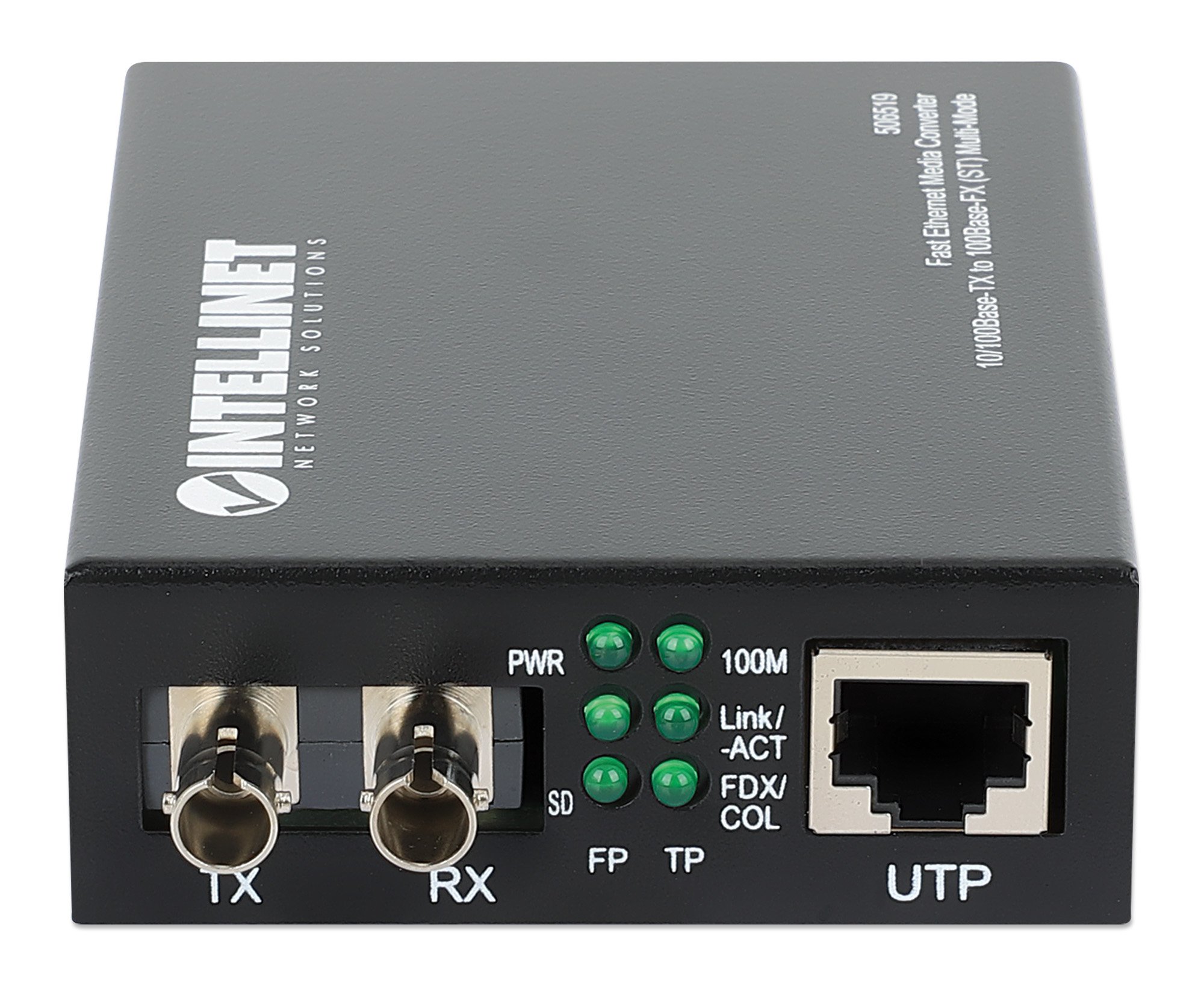 Convertitore RJ45 Fibra ST 100Base-TX INTELLINET - immagine 3