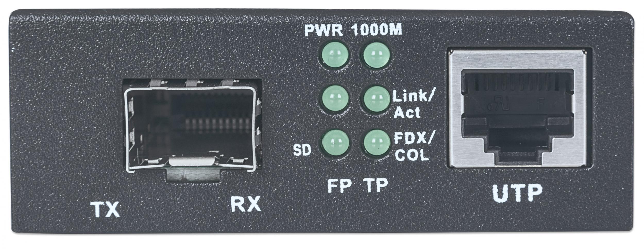 Convertitore Ethernet Gigabit RJ45 con slot SFP INTELLINET - immagine 3