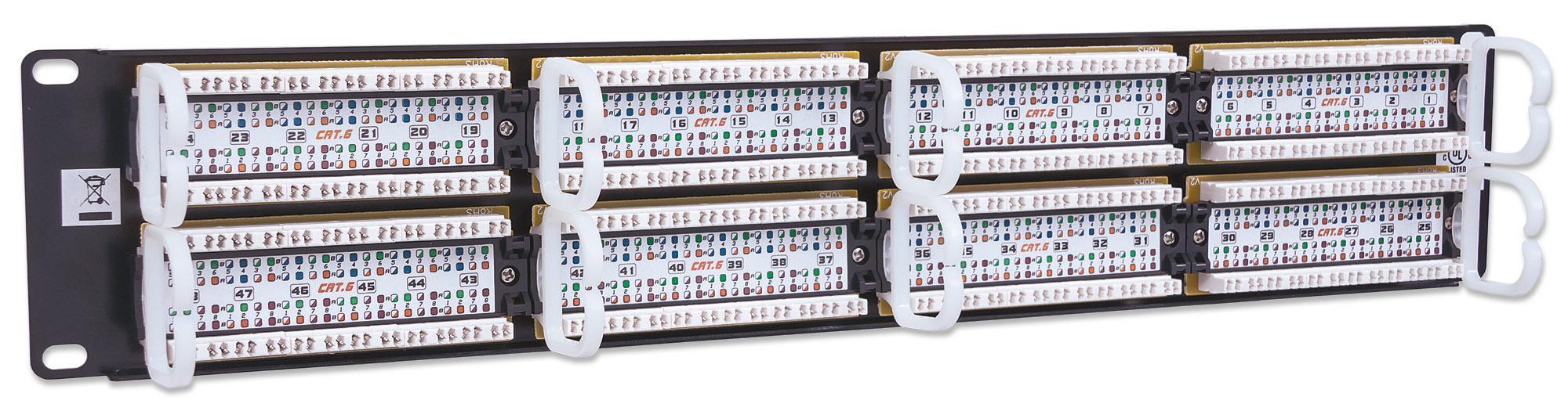 Pannello Patch UTP 48 RJ45 Cat. 6: massima connettività INTELLINET - immagine 4