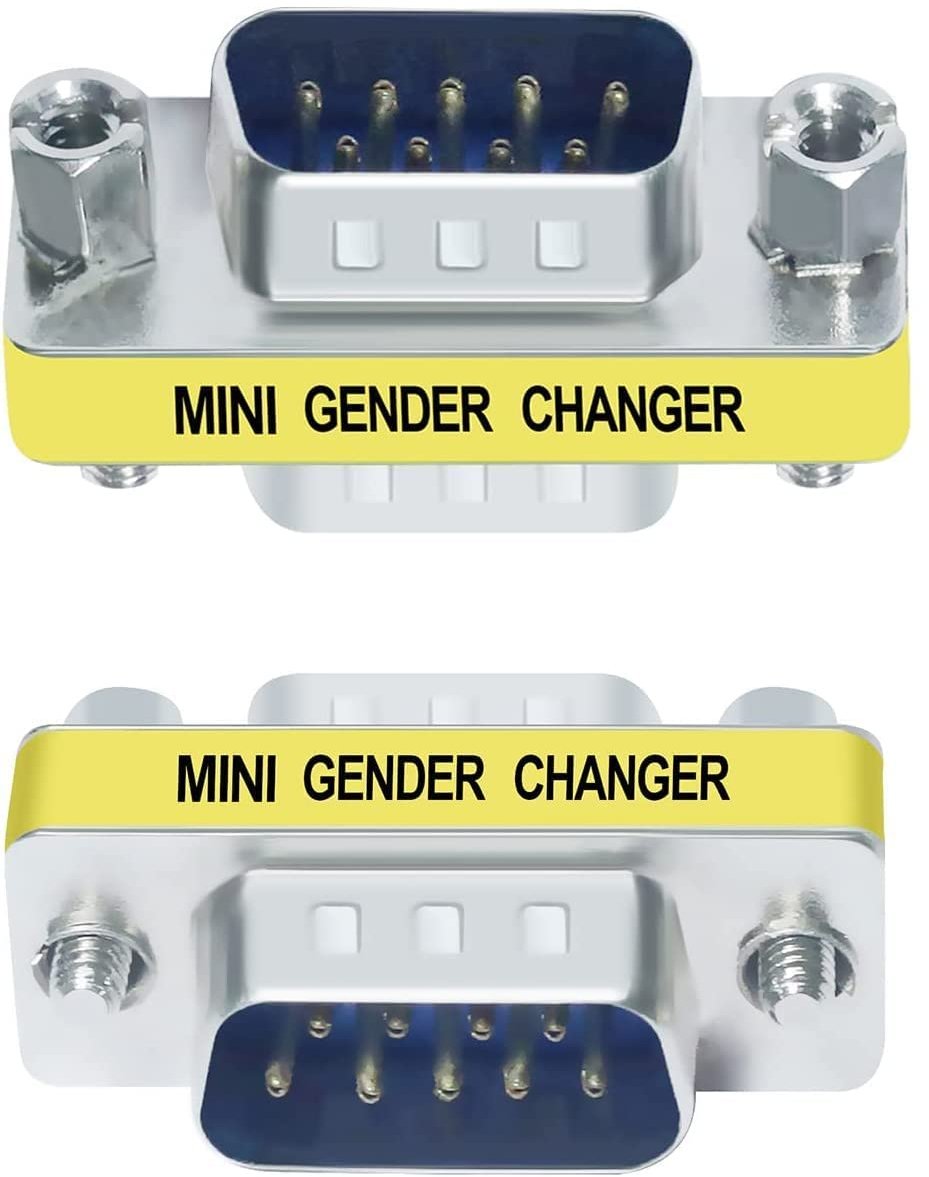 Mini Gender Changer DB9 M/M - Connettore Standard MANHATTAN - immagine 4
