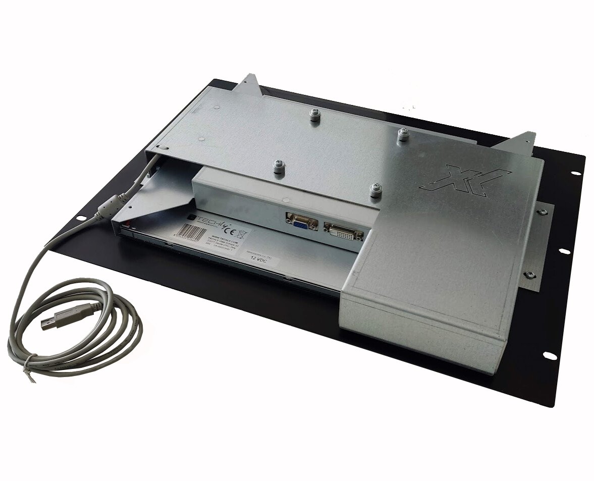 Monitor Touch Screen LCD da 17'' per Rack 19'' - Nero TECHLY PROFESSIONAL - immagine 3