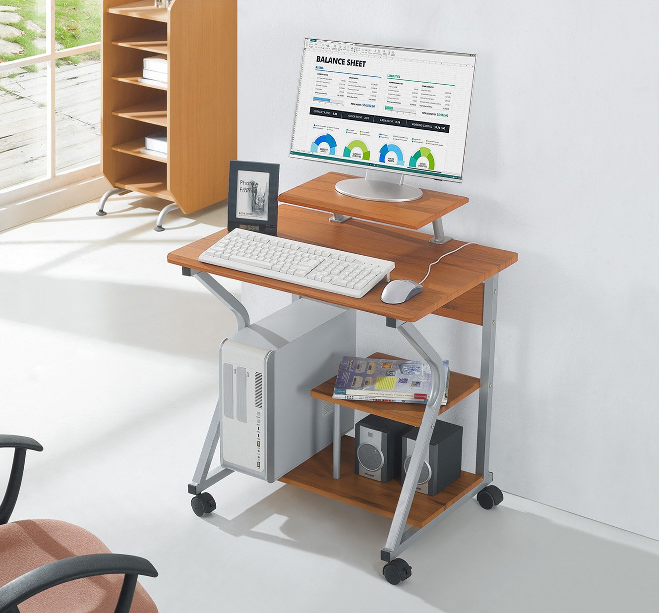 Scrivania per Computer Compact TECHLY - immagine 4