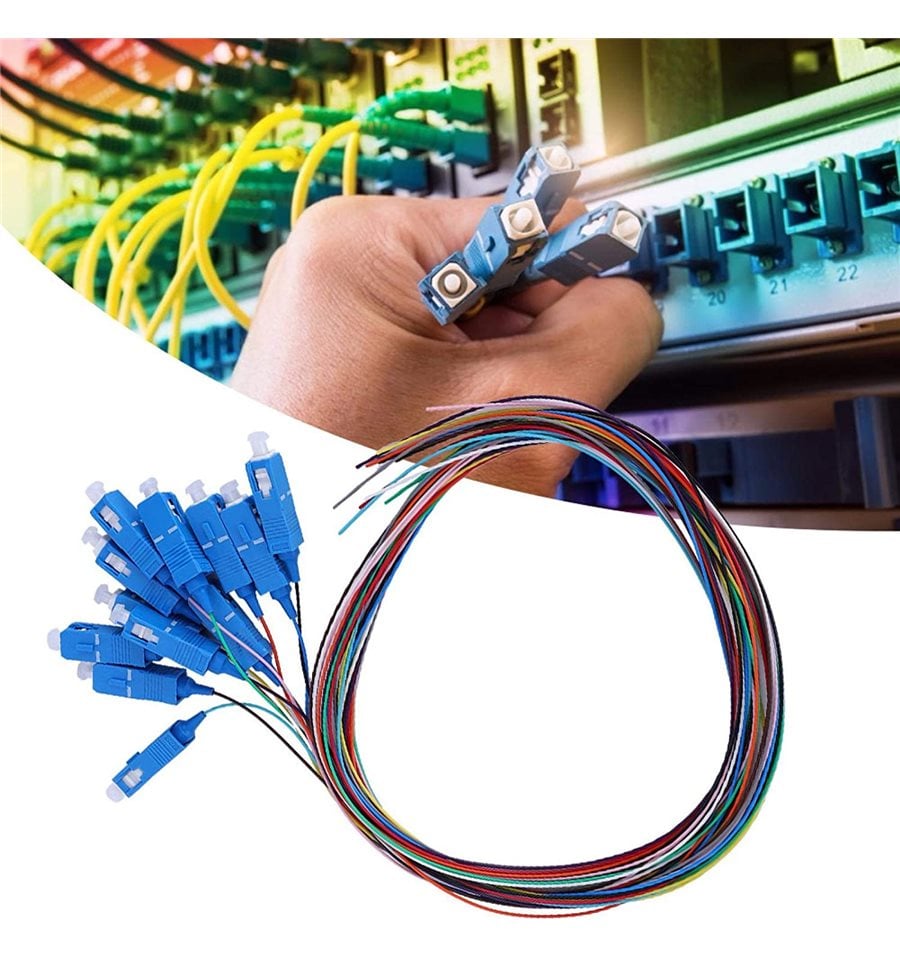 Set 12 Pigtail Fibra Ottica Monomodale OS2 SC 9/125 2 m TECHLY PROFESSIONAL - immagine 4
