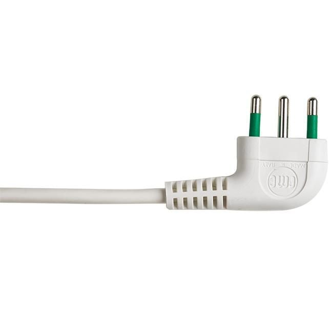 Multipresa 4 Posti Italiana Bipasso / Schuko Bianco FME - immagine 4