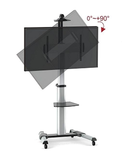 Supporto a Pavimento con una Mensola Trolley TV LCD/LED/Plasma 37-70'' TECHLY - immagine 4