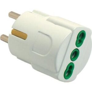 Adattatore Schuko Bipasso 2P+T FME
