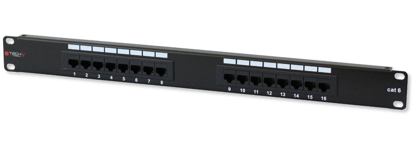 Pannello Patch UTP 16 Posti RJ45 Cat.6 Techly TECHLY PROFESSIONAL