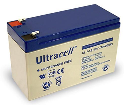 Batteria Ricaricabile 12V 7Ah Ultracell UL7-12(Faston 187 - 4.8 mm) ULTRACELL