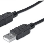 Cavo USB 2.0 5m Nero - Connessione rapida e affidabile MANHATTAN