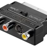 Adattatore Audio Video Scart SVHS RCA GOOBAY
