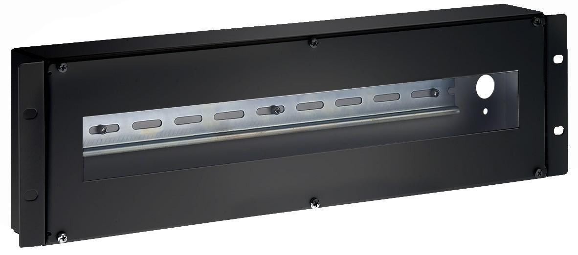 Contenitore DIN 3U Nero per Armadi 19'' INTELLINET