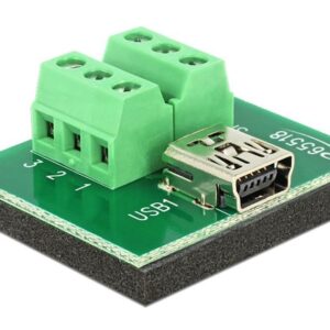 Adattatore Mini USB Femmina Terminal Block 6 pin DELOCK