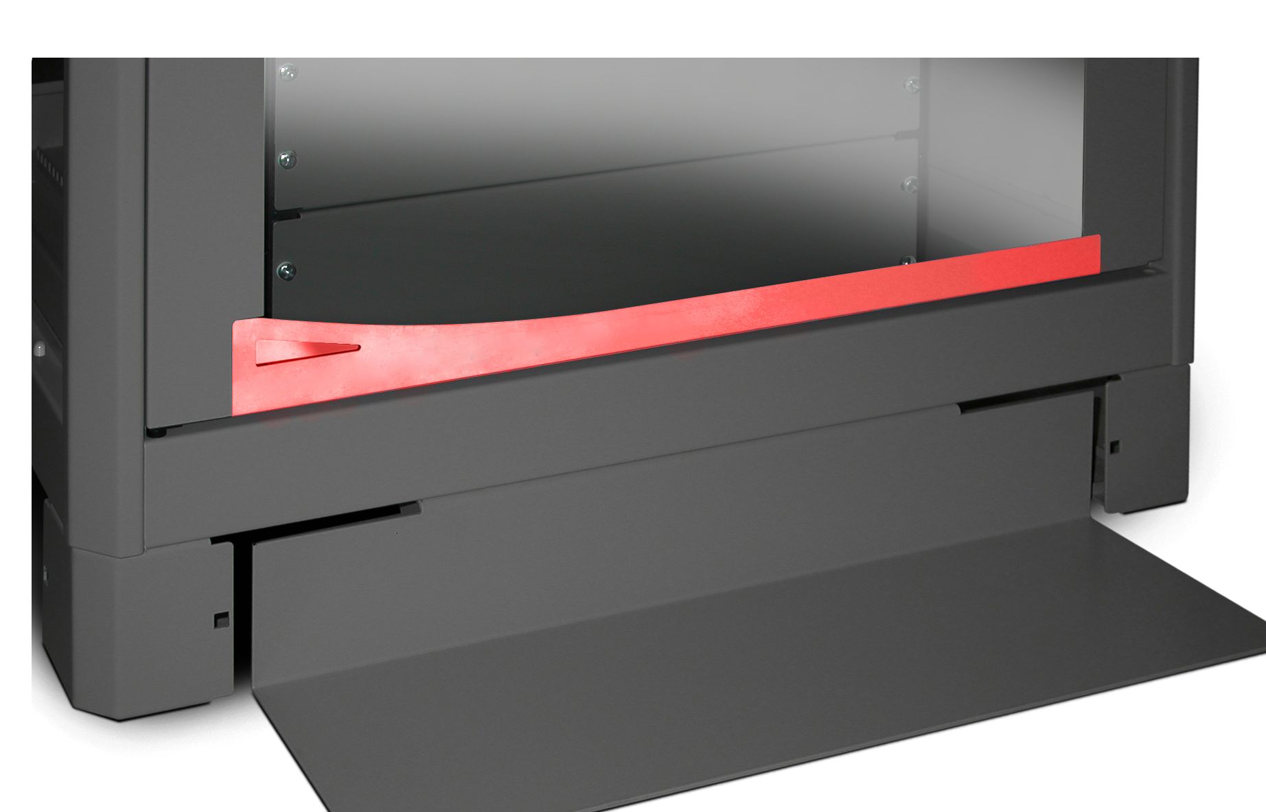 Antiribaltamento: protezione per armadi 600mm, colore Grigio INTELLINET