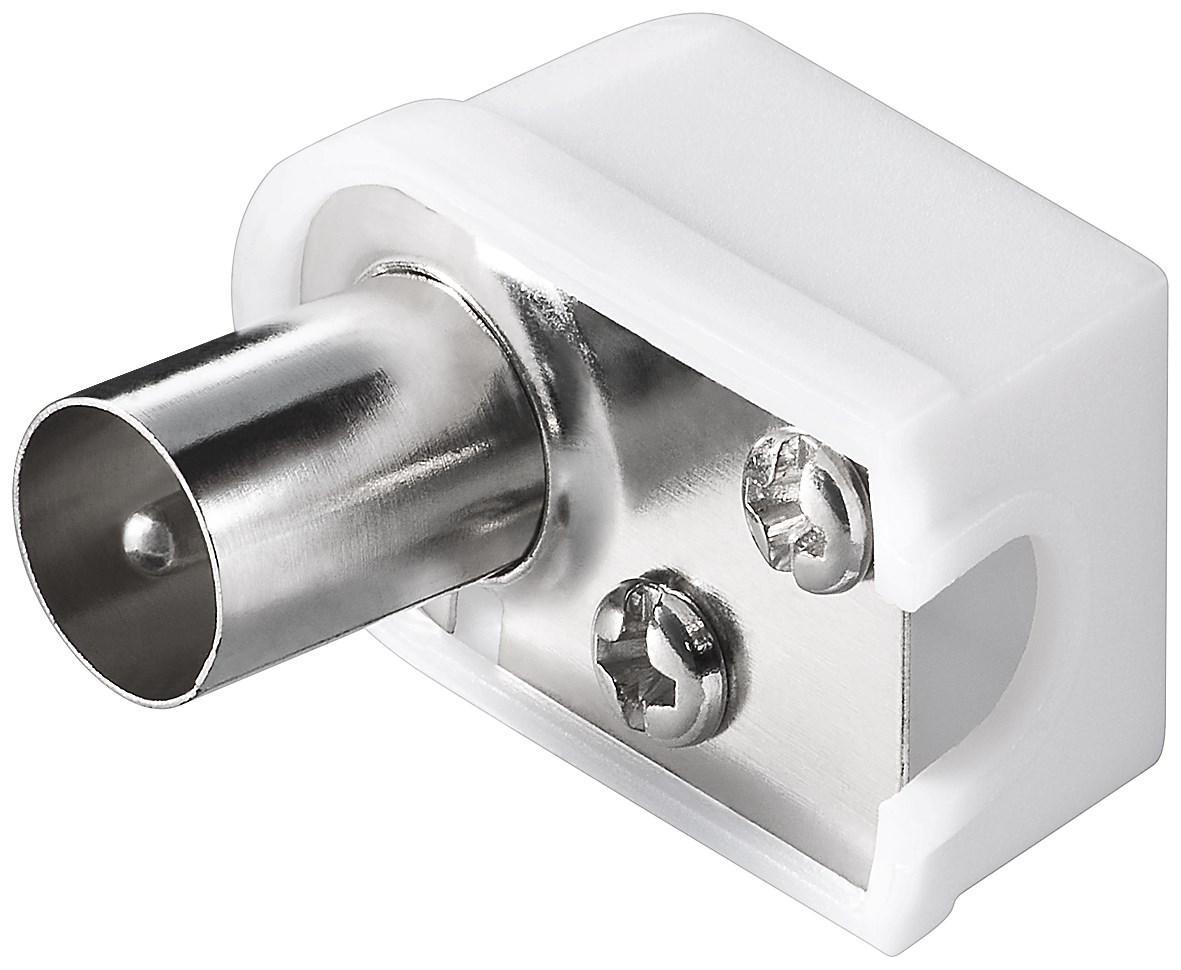 Connettore TV Maschio 9.5 mm: la soluzione angolata per l'antenna GOOBAY