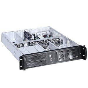 Chassis Industriale Rack 19'' 2U Nero TECHLY