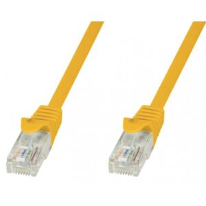Cavo di rete Patch in CCA Cat.5E Giallo UTP 20m TECHLY PROFESSIONAL