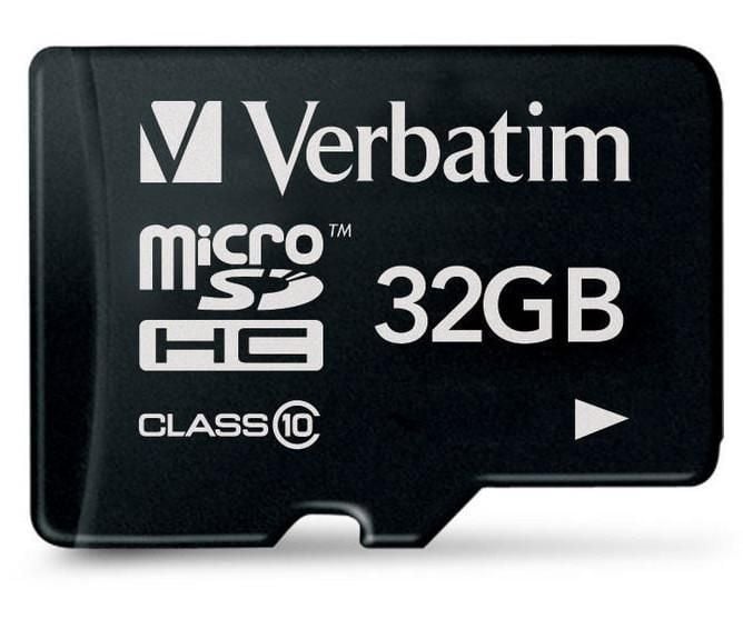 Memoria Micro SDHC 32 Gb - Classe 10 VERBATIM