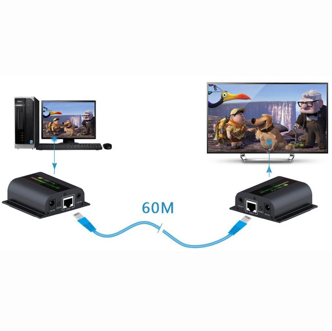 Extender Splitter HDMI con IR su Cavo Cat. 6 fino a 60m TECHLY - immagine 5