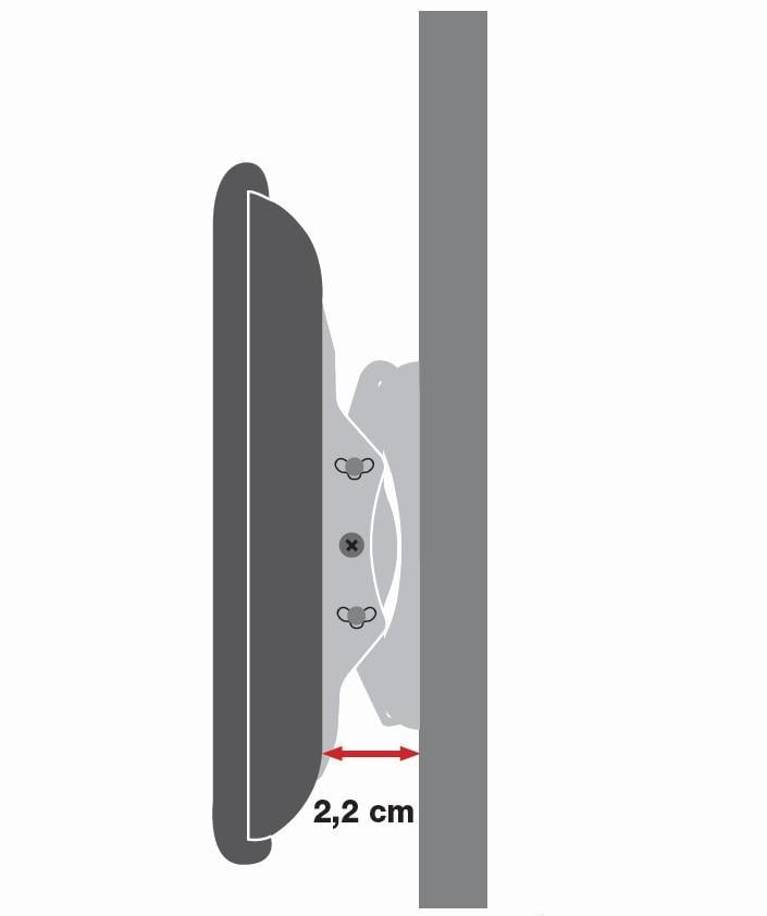 Supporto a Muro per TV LED LCD 42-80'' Ultra Slim fisso H400mm TECHLY - immagine 5