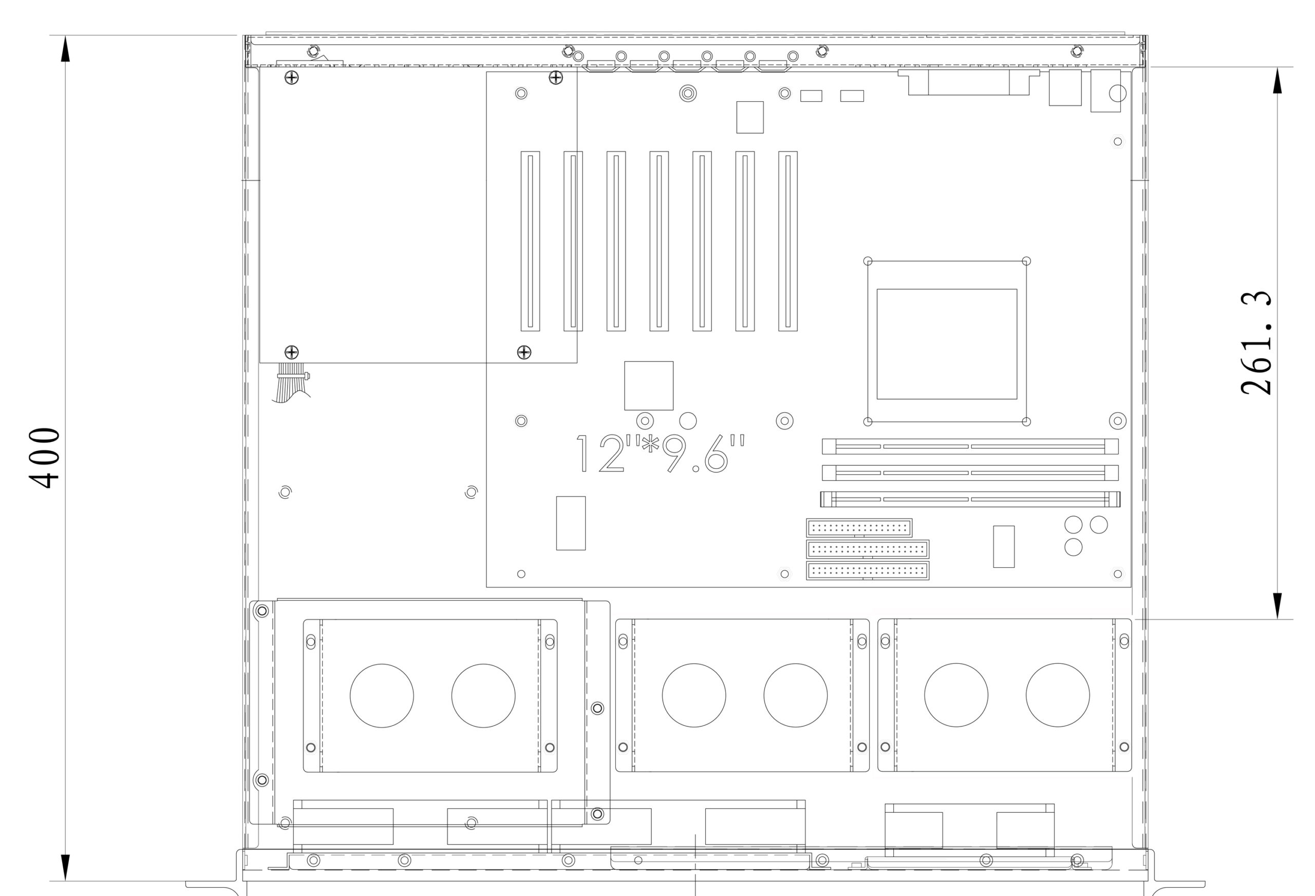 Chassis Industriale Rack 19'' 3U Nero Ultra Compact TECHLY - immagine 6
