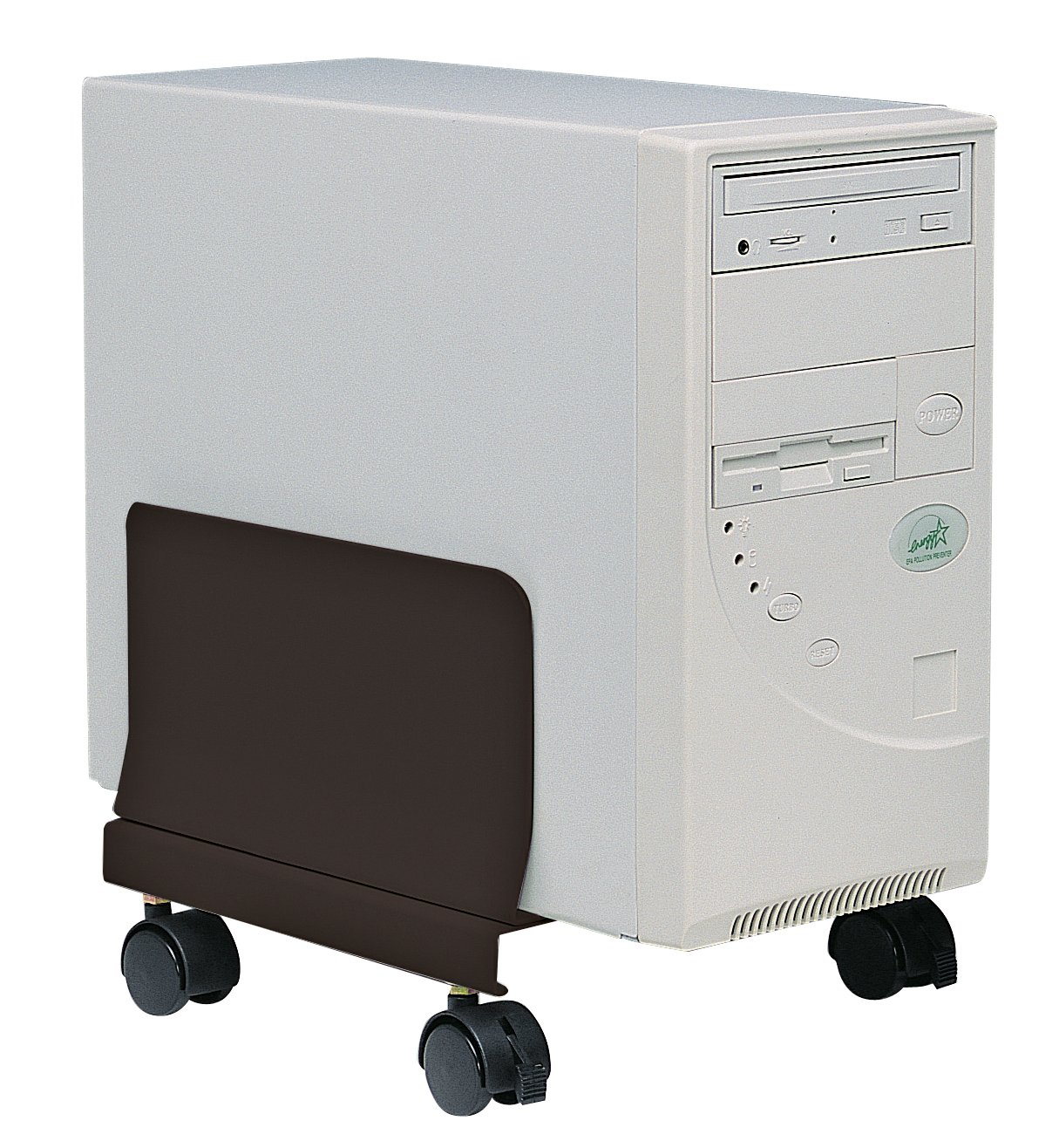 Supporto per PC in Acciaio con Ruote Nero TECHLY - immagine 5