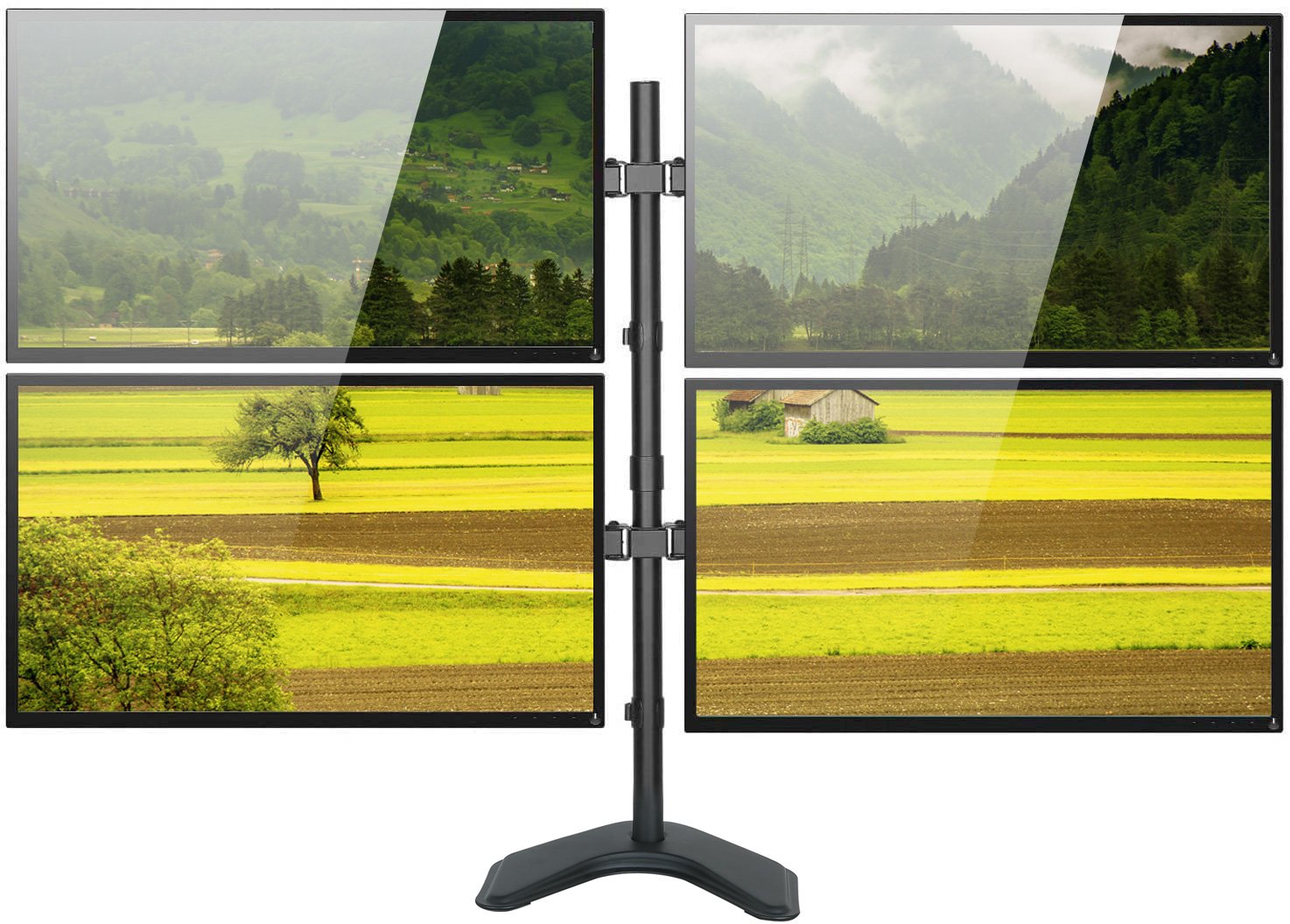 Supporto da Scrivania per 4 Monitor 13-27'' con base TECHLY - immagine 5
